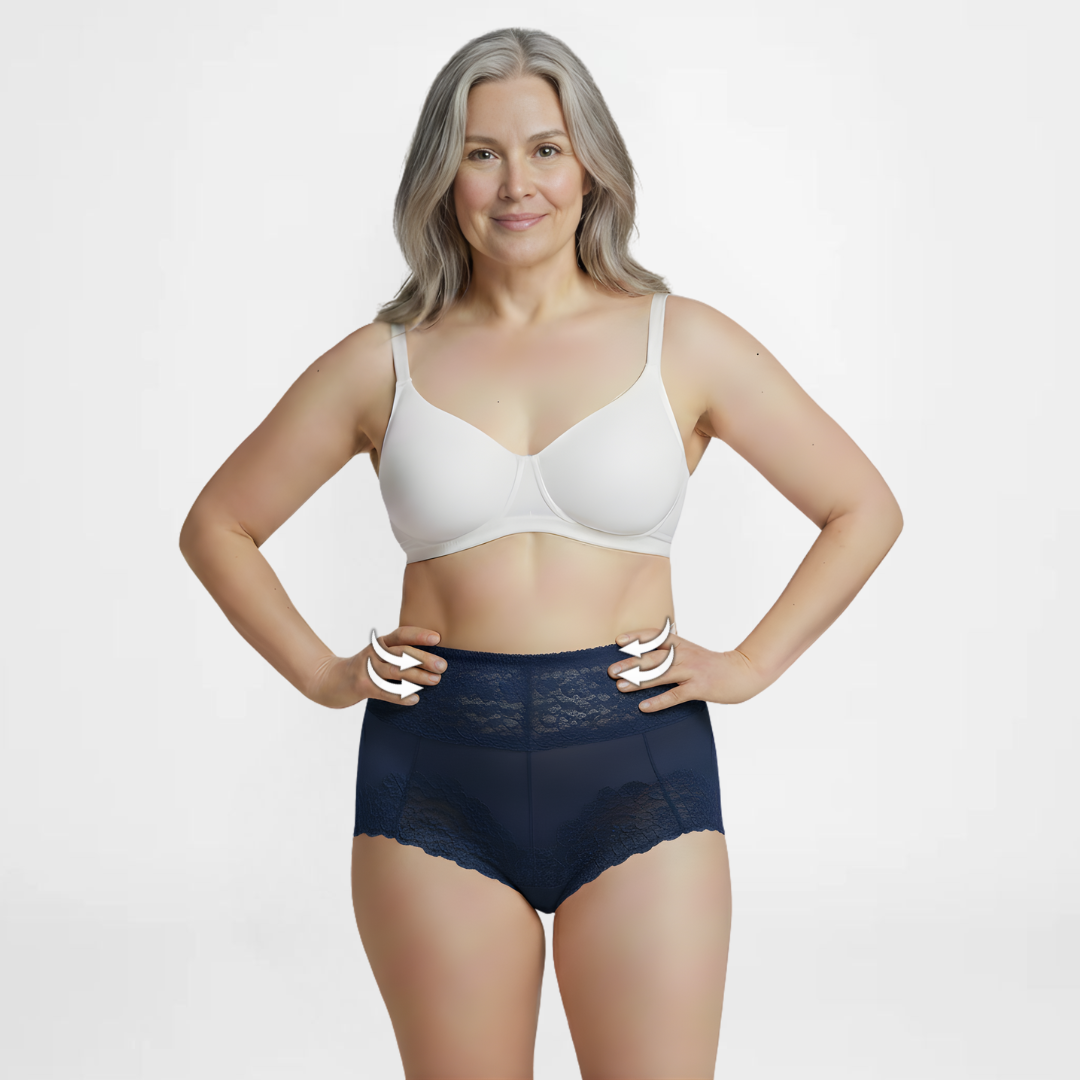 SlipEase™ | Hoge taille sexy kant ondergoed | 5+5 GRATIS