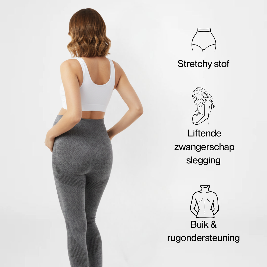 MamaShape™ | Hoge Taille Zwangerschapsleggings | 1+1 GRATIS