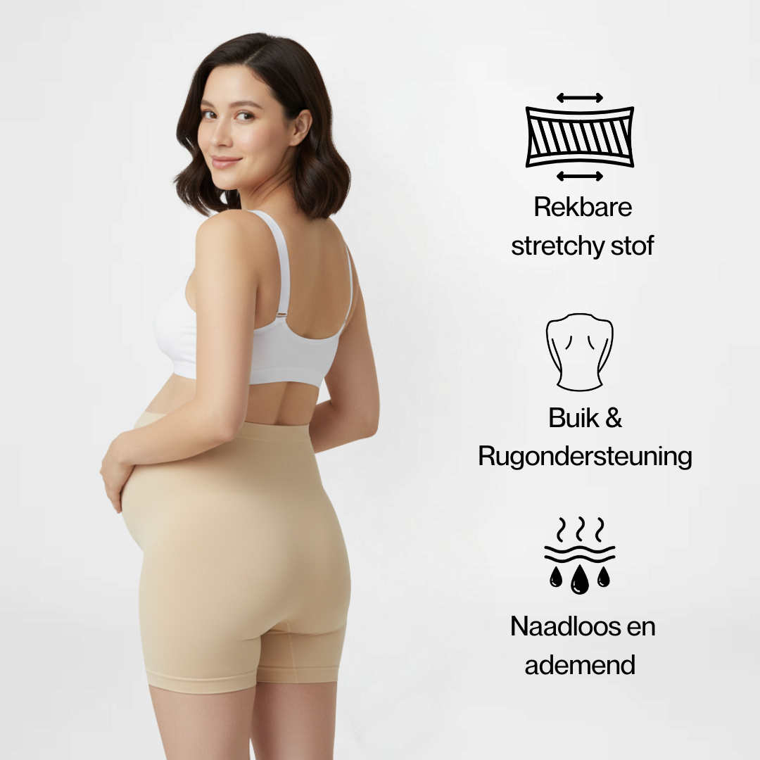 MommyFit™ | Naadloze Zwangerschapsshorts | 1+1 GRATIS