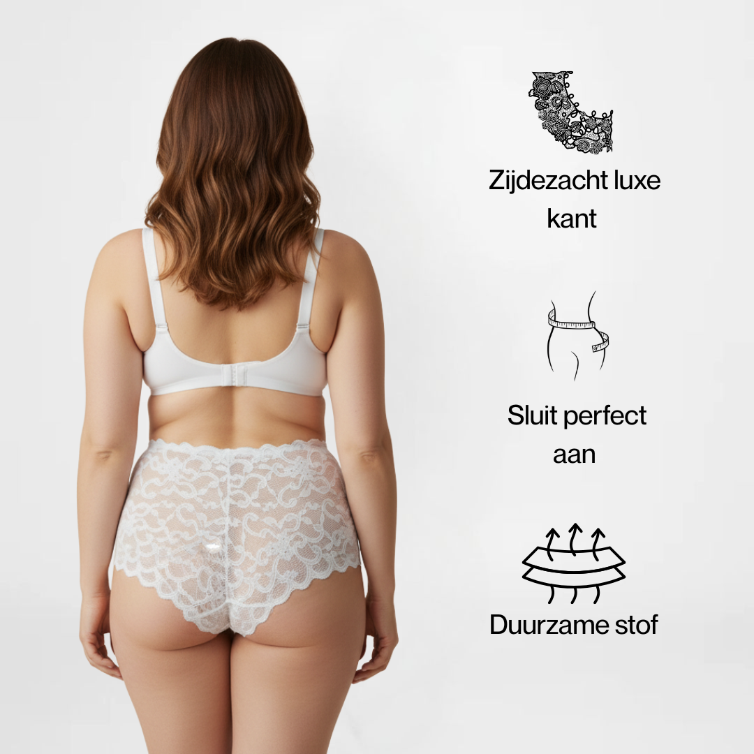 LaceSeduction™ | Elegante hoge taille onderbroeken | 2+3 GRATIS