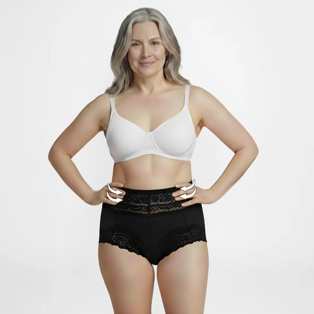 SlipEase™ | Hoge taille sexy kant ondergoed | 5+5 GRATIS